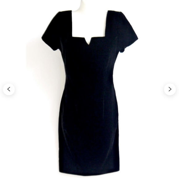 Vintage Dresses & Skirts - Sexy VINTAGE Black Velvet Dress